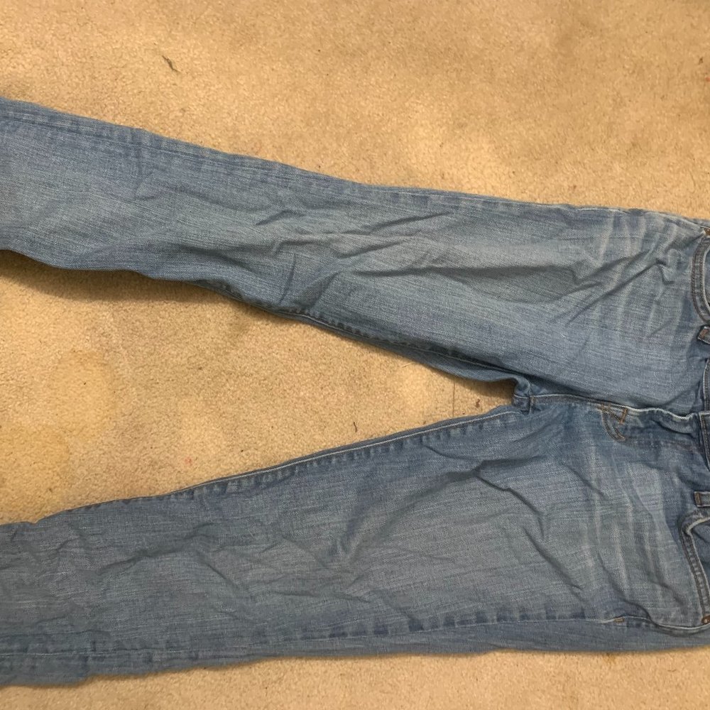 J Brand  AOKI straight leg gently worn, very comfortable jeans.